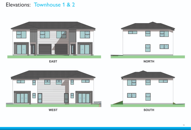 Townhouse 1 and 2 elevations